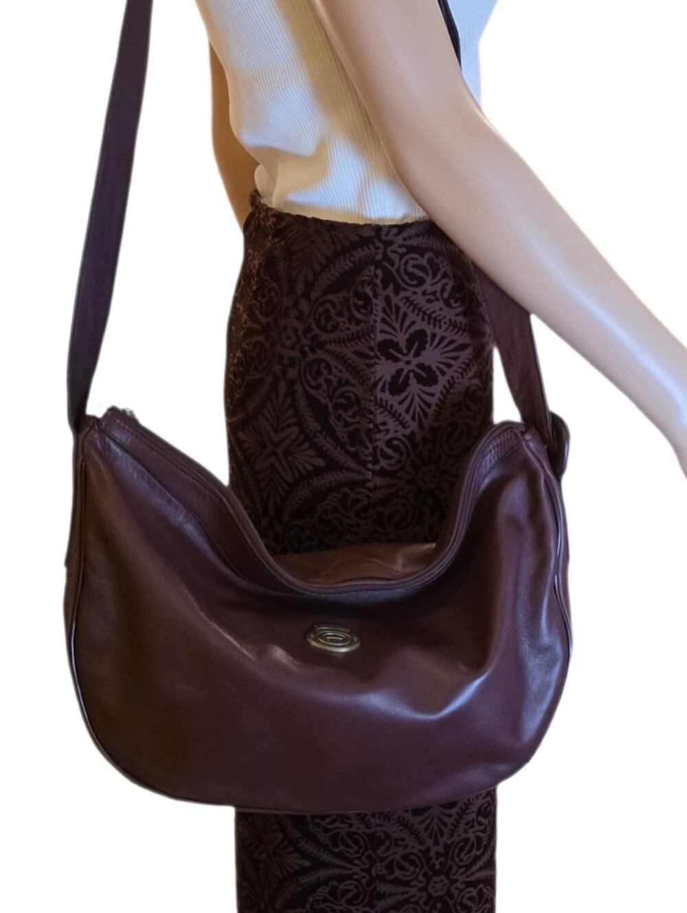 Etienne Aigner Burgundy Shoulder Bag